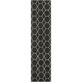 thumbnail image 5 of Unique Loom Trellis Frieze Collection Area Rug - Geometric (2' x 8' 8" Runner Dark Gray/Ivory), 5 of 7