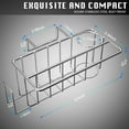 thumbnail image 4 of Versatile Sink Organizer, Stainless Steel Caddy for Multi-Purpose Cleaning Tools Storage, Anti-Rust Stainless Steel, Easy Clean, Adhesive Installation for Kitchen and Bathroom, 4 of 8