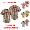 thumbnail image 2 of Camiseta de béisbol personalizada, camisetas de camuflaje, ropa deportiva transpirable, uniforme de entrenamiento para equipo, nombre del equipo personalizado, logotipo y número, 2 of 4