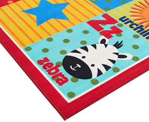 Smithsonian Alphabet Friends Rug, 7'10"x10', Multi-color