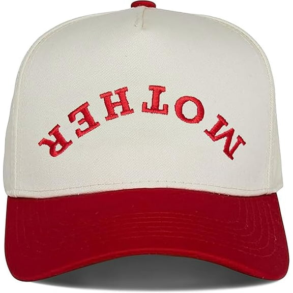 Mother Hat, Funny Embroidered Trucker Cap for Moms, Backwards Text Design, Adjustable Snapback Gift Idea for Mother’s Day or Birthday