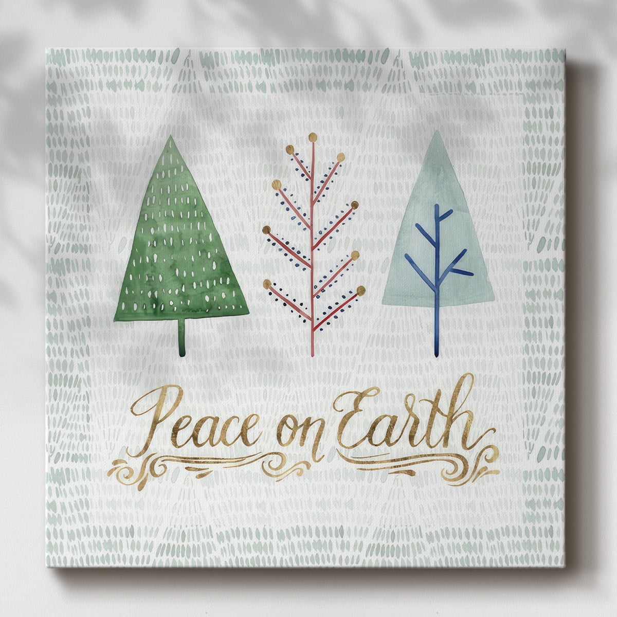 Christmas Tree Whimsy II- Gallery Wrapped Canvas