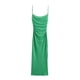 thumbnail image 3 of HH TRA Vestido plisado sin espalda para mujer, nuevo vestido de verano a la moda para vacaciones, elegante y elegante estilo playero, vestido camisola hasta los tobillos en 4 colores, 3 of 5
