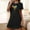 Black, variant on HaoXianJian Women's T-Shirt Nightgown Short Sleeve Sleepshirts Comfy Ladies Casual Cover Ups Nightdress