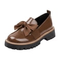 thumbnail image 2 of Bkhluea Women Patent Bow Chunky Platform Loafers Slip On Comfortable Footwear For Office Work Daily Casual Outdoor Activities, 2 of 7