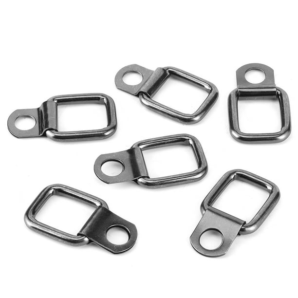 Anillos de amarre en D, 6 piezas, accesorios para caja de camión con gancho de amarre, estética elegante