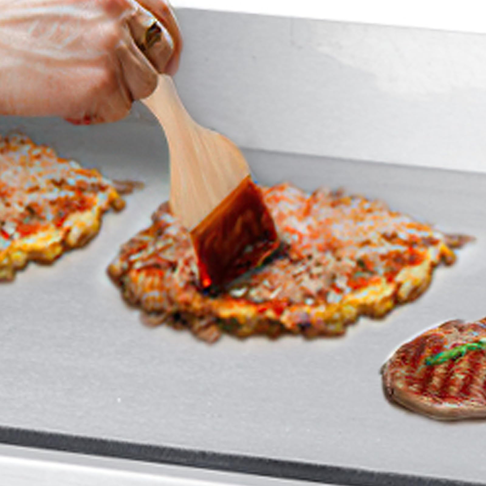 QinaQin 14-Inch/18-Inch/22-Inch/30-Inch Commercial Electric Grill Pans, 3000-Watt Countertop Flat Grill with Adjustable Temperature Control, Suitable for Restaurant, Kitchen, Food Cart, and Home Use