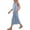 Light Blue, variant on Blue Linen Dress Women Casual Baggy Sleeveless Dress Backless Trendy Maxi Strap Dress Soild Vacation Holiday Women's Clothing, Navy S