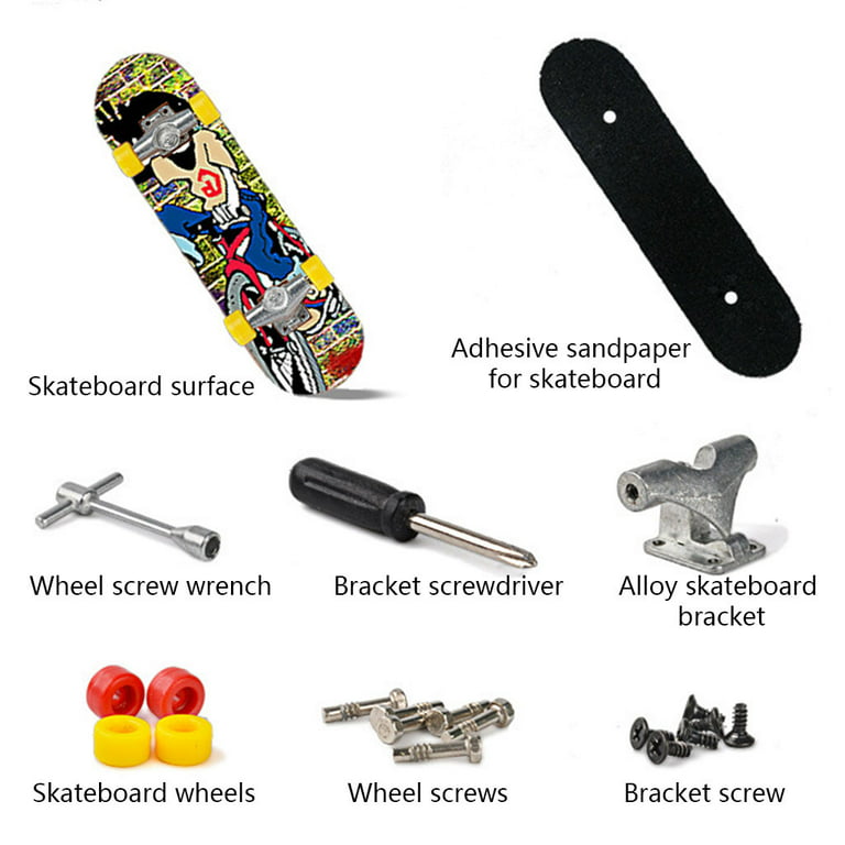 Fingerboard mini skateboard 5-pack - 9,5 cm A5807-BB502D