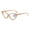 Brown, variant on Women Blue Light Blocking Cat Eye Reading Glasses 1.50 Ladies Handmade Diamond Black Frame Readers +1.50 Strength