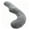 Gray, variant on Seahorse Contoured Support Pillow, Soft Gray - Full-Body Pillow for Pregnancy, Back Pain Relief and Relaxation