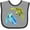 Heather and Black, variant on Inktastic Sea Turtles Swimming Together Boys or Girls Baby Bib