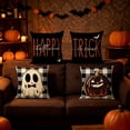 thumbnail image 6 of Lzobxe 4 Pack Halloween Pillowcases, Decorative Outdoor Cushion Cover, 45x45cm Ghost Pumpkin Throw Pillow Cover for Sofa Couch Home Party Decor, 6 of 6