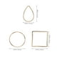 thumbnail image 2 of FOMIYES 30Ud Aros Geométricos Dorados Para Aretes Materiales De Cobre Resistentes, 2 of 7