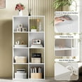 thumbnail image 3 of 8 Cube Storage Organizer, Open Back Bookshelf with Removable Panels, Vertical or Horizontal Placement, Stackable Bookcase for Living Room, Bedroom, Home Office, White, 3 of 9