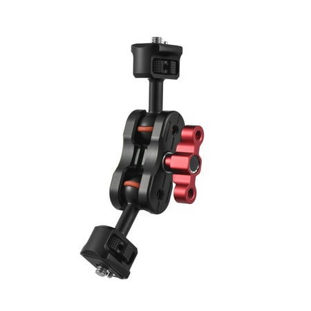 

Articulating Arm Flexible Monitor Mount Adapter Aluminum Alloy with Dual 14 Inch Screws Double Ballheads 360° Rotatable for Field Monitor Cage