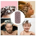 thumbnail image 6 of Unique Bargains 1 Pc Hair Brush Soap-shaped Scalp Scrubber Purple, 6 of 6