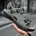 thumbnail image 6 of Men Summer Sport Sandals Athletic Beach Water Hiking Shoes Comfort Breathable Casual Non-slip Indoor Outdoor Sandal, 6 of 17