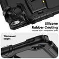 thumbnail image 6 of XYX for iPad (A16)11th /10th Generation 11/10.9 inch 2025/2022 Case, 3in1 Heavy Duty Shockproof Tablet Case with Stand, Shoulder Strap, Black, 6 of 7