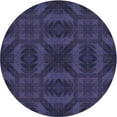 thumbnail image 1 of Ahgly Company Indoor Round Patterned Night Blue Area Rugs, 3' Round, 1 of 6