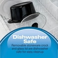 thumbnail image 6 of 3qt Slow Cooker : 3-Setting Small Appliance, 3 Quart Capacity, Metal, Black, Hand Wash, 6 of 8