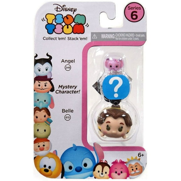 Disney Tsum Tsum Series 6 Angle & Belle Minifigure 3-Pack