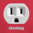 thumbnail image 3 of CafePress - Shocking Wall Outlet Dark T Shirt - Men's Classic Graphic Cotton T-Shirt, 3 of 4