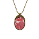 thumbnail image 1 of La textura de la carne cruda de alimentos carne roja Collar Colgante Vintage de bronce antiguo de joyeria de lujo de regalo Unbranded M, 1 of 3