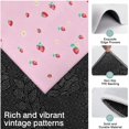 thumbnail image 3 of Red Strawberry Plants Flower Pink Pattern Kitchen Rugs Sets Of 3,Kitchen Runner Rugs Non Skid Washable,Decorative Kitchen Floor Mats for Kitchen,Sink,Laundry,17"x30"+ 17"x47" + 17"x59", 3 of 6