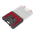 thumbnail image 4 of Hole Saw Kit, Versatile Faster Cutting Metal Hole Saw Set Tool Less Installation Alternating Tooth Sizes HSS  For Metal, 4 of 8