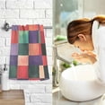 thumbnail image 7 of Yayeee 2 Pack Hand Towels for Bathroom 100% Cotton 16" x 28" Soft Absorbent Kitchen Towel, Red and Purple Plaid Pattern, 7 of 7
