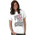 thumbnail image 5 of Cancer Sucks Breast Awareness Quote Women's Graphic T Shirt Tees Brisco Brands X, 5 of 6