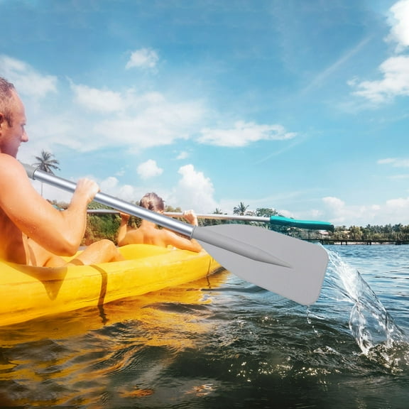 Raindrops 1 Pair Lightweight Kayak Paddle Detachable Portable Aluminum Alloy Grey