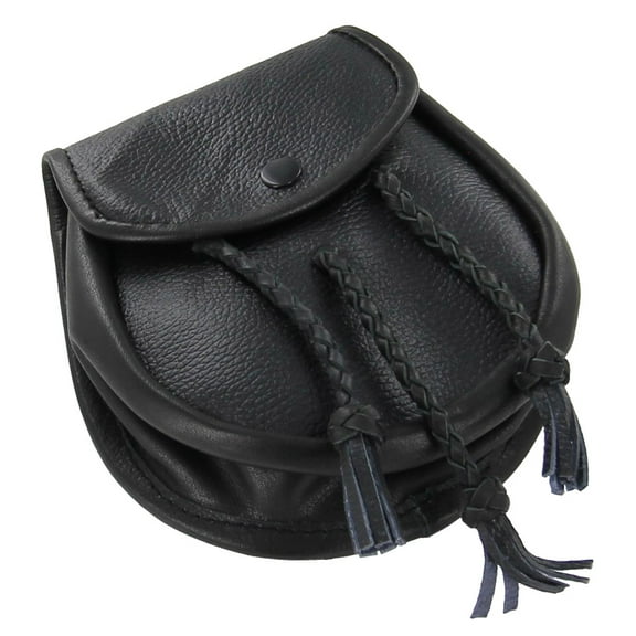 Armory Replicas Scottish Gaelic Leather Day Sporran Pouch completes both everyday and formal wear Embraces Scottish Gaelic heritage and culture
