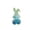 Blue, variant on Crystal Rabbit Figurine, Colorful Resin Bunny Mini Statue Collectible Animal Sculpture for Desktop Decor Living Room Ornament and Kawaii Room Aesthetics, Multicolor