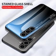 thumbnail image 6 of ELEHOLD Case for Samsung Galaxy S24 FE, Lightweight Gradient Glass Case Ultra Slim Shockproof Cover,Red, 6 of 10