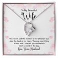 thumbnail image 2 of To My Wife Mother of My Children Forever Necklace w Message Card, 2 of 7
