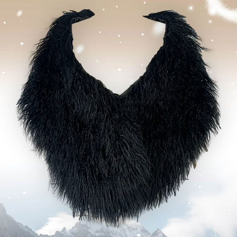 MSJUHEG Faux Fur Shawl,Shawls,Shawl Wraps,Pashmina Wraps,Formal Dresses,Faux  Shawl Wedding Wrap and Shawl Winter Shawl and Bridesmaid Black One Size -  Walmart.com