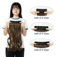 thumbnail image 4 of 4Pcs Curly Weave Clip in Hair Extensions, Hair Pieces with 11 Clips, 24 inch Wavy Hairpieces for Women Beauty and Fashion- Ash Blonde Mix Bleach Blonde 280g Per Set, 4 of 6
