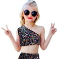 thumbnail image 5 of Kiijoy Girls Sequin Print One Shoulder Tank Top Fashion Sleeveless Crop Top, Sizes 4-6, 5 of 5