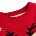 thumbnail image 5 of Kuleyang Little Boys Girls Christmas Elk Sweaters Xmas Winter Cute Knit Cartoon Prints Unisex Top Clothes Red 6 Years, 5 of 9