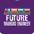 thumbnail image 4 of Inktastic Future Railroad Engineer Train Boys or Girls Baby Bib, 4 of 4