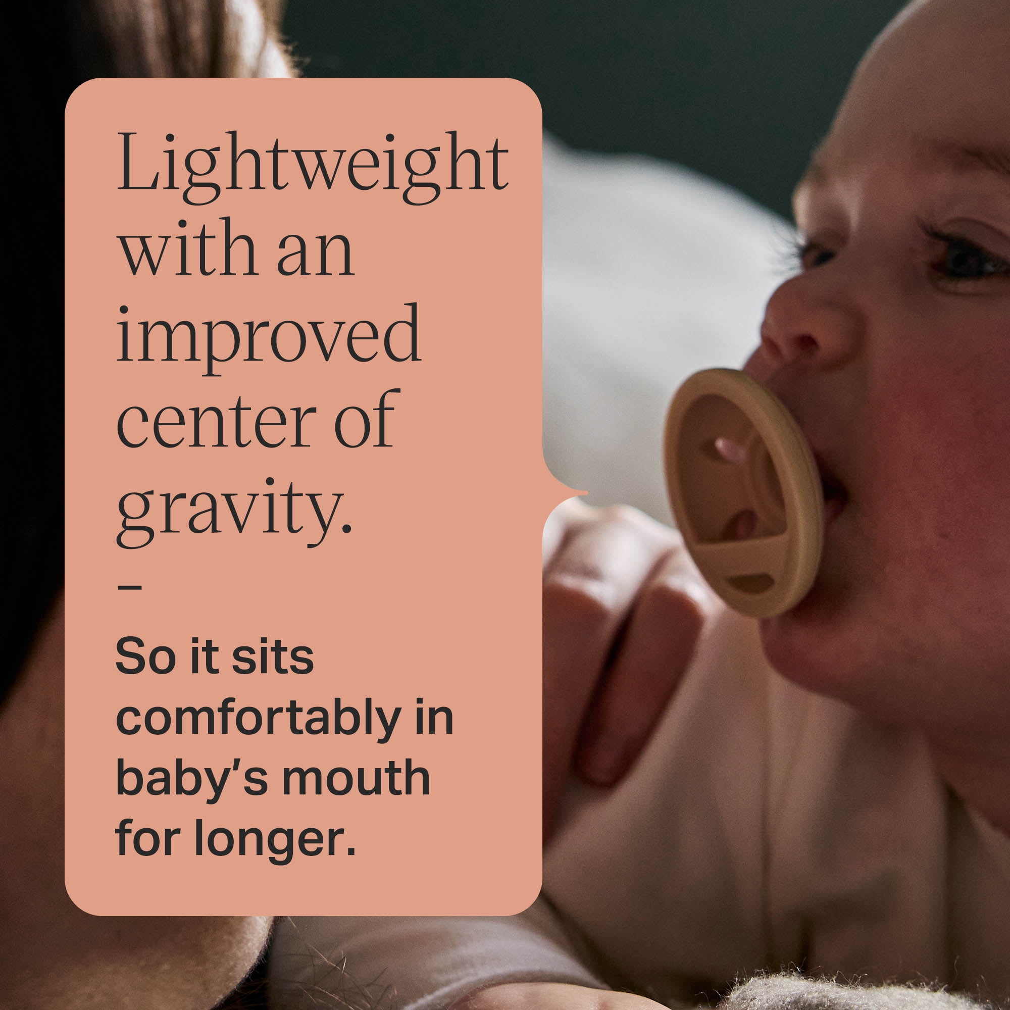Tommee Tippee Breast-like Pacifier, 6-18m, 4 Count, Lightweight, One-piece Silicone Design