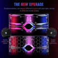 thumbnail image 3 of 3 Pcs LED Visor Glasses, 7 Colors & 5 Modes Futuristic Glasses, Cyberpunk Light-Up Goggles, and Luminous Glasses, 3 of 5