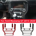 thumbnail image 2 of For  Mustang GT 2015-2021 Carbon Fiber Interior Car GPS Navigation Trim Frame Multi-media Console Decoration Sticker Decal, 2 of 7