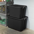 thumbnail image 3 of Sterilite 20 Gallon Latch Tote Plastic, Black, 3 of 8