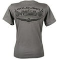thumbnail image 2 of Licensed Honda Gold Wing Womens Short Sleeve T-Shirt Charcoal/Gray XL, 2 of 2