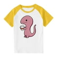 thumbnail image 1 of RXIRUCGD 2025 Vêtements d'Été pour Enfants Tout-Petits Garçons Filles Mode Mignon Col Rond Imprimé Manches Courtes Haut, 1 of 7