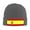 Deep Heather, variant on Spanish Flag Beanie Hat Men Women Warm Printed Cap Knit Beanies Hats Outdoor Winter Gray