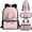 Axolotl Cute Pink, variant on Ladybug Backpack for Girls 6-8 Cute Kids School Bag with Lunch Box for Elementary Kindergarten Daisy Bookbag 4 in 1 Set Back Pack Travel Knapsack Daypack
